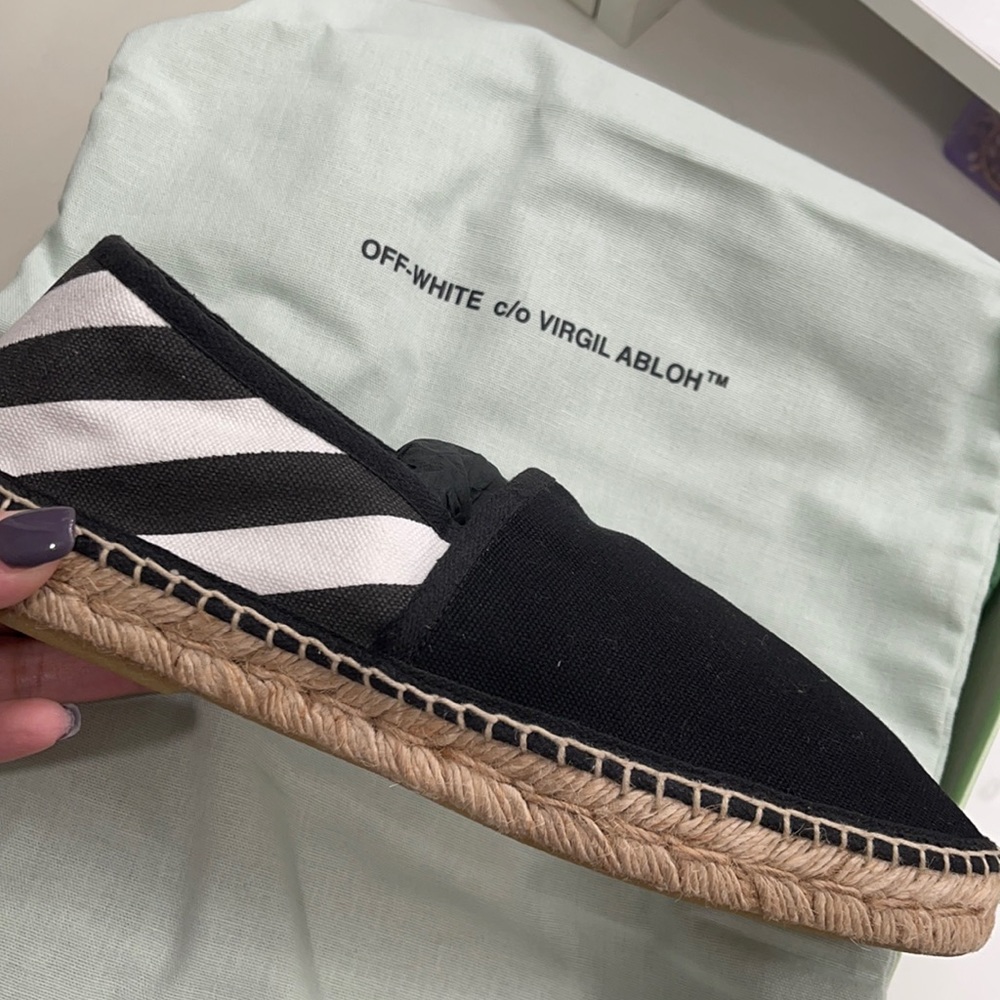 Brand new off white espadrilles size 9